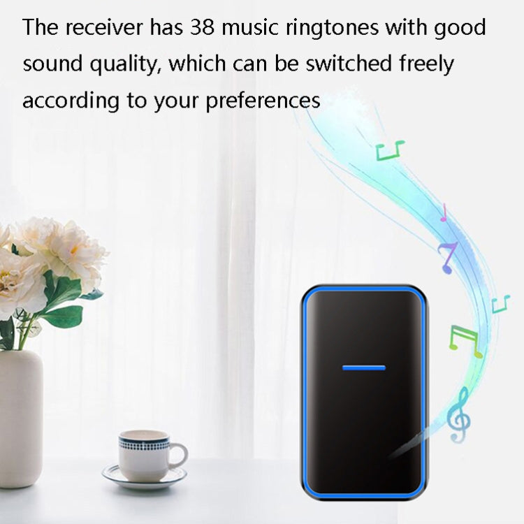 CACAZI A68-2 One to Two Wireless Remote Control Electronic Doorbell Home Smart Digital Wireless Doorbell CACAZI A68-2 One to Two Wireless Remote Control Electronic Doorbell Home Smart Digital Wireless Doorbell